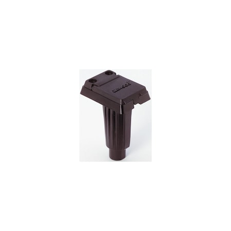 Attwood Square 2 Pin Base For Straight Pole 911370-1